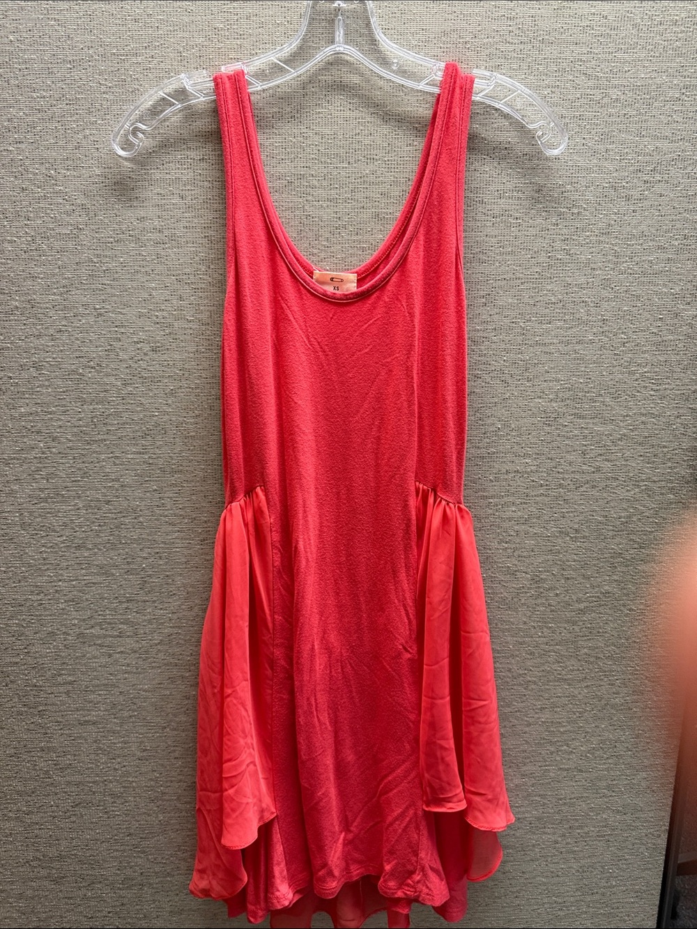 Pins & Needles Coral Pink Scoop Neck Swing Dress